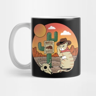 Nature desert and cat Mug